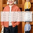 thumbnail image 3 of WXFAZCVU Boys Button Down Shirt Long Sleeved Cotton Shirt School Clothing Everyday Wear Size 3-4 Years, 3 of 4
