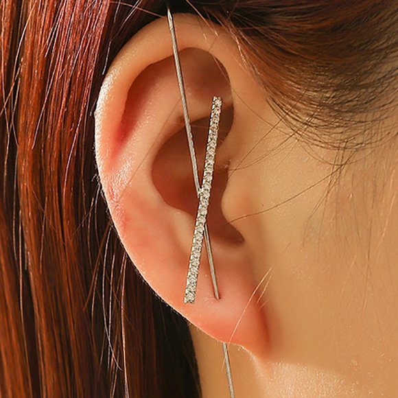 Ear Crawler Hook Earring Creative Ear Wrap Climber Earring Ear Cuff for Women