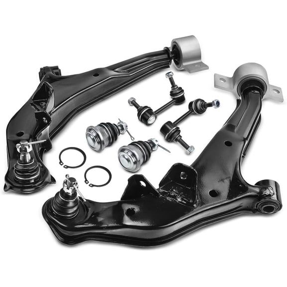 A-Premium 6Pcs Front Suspension Kit, Lower Control Arm w/Ball Joint, Sway Bar Link, Lower Ball Joint Compatible with Nissan Maxima 2000-2003 & Infiniti I30 2000-2001, I35 2002-2004