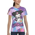 thumbnail image 4 of Sanrio Kuromi Kids T-Shirt 3d Printed Graphic T-Shirts Boys And Girls Short Sleeve Shirts For Youth Kids X-Small, 4 of 6