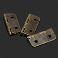 thumbnail image 4 of 50-Pack of Pure Copper Mini Hinges with Corrosion-Resistant Finish for Cabinets, Drawers, and DIY Projects Antique Bronze Hinges for Wooden Jewelry Boxes, 4 of 5
