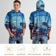 thumbnail image 5 of Christmas Deer Regular Fit Hoodie, Sporty Pullover Hooded Sweatshirt for Men Women M, 5 of 6