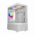 thumbnail image 3 of Gabinete Ocelot Gaming Glass EW7 Blanco + Doble Cristal Templado + 3 Ventiladores y Soporte Líquida + Estética Gamer Premium, 3 of 9