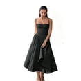 thumbnail image 3 of Women'S 2025 Summer Dress Spaghetti Strap Boho Fit Slim Fit Beach Sundress Black L, 3 of 8