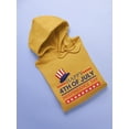 thumbnail image 3 of Happy Independence Day Usa Hoodie Women -Image by Shutterstock, Female 4X-Large, 3 of 4