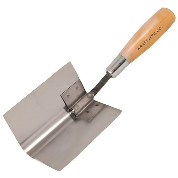 Kraft Tools DW450 5" Bullnose Inside Corner Tool w/Wood Handle