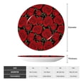 thumbnail image 2 of Gaeub Rose Flowers Print Ceramic Plate,Dinner Plates,Bone China Decorative Plates with Display Stand,Art Ceramic Ornaments for Wall Hanging Decoration-6in, 2 of 6