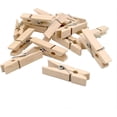 thumbnail image 3 of Mini pinzas de madera para la ropa de 3,5 cm - Paquete de 100 pinzas de madera pequeñas - Pinzas de madera decorativas para fotos para manualidades, 3 of 5