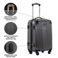 Jetstream 20inch Hardside Rolling Spinner Carryon Luggage, Charcoal