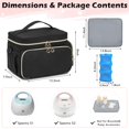 thumbnail image 2 of Bolsa para Sacaleches SLINRKE Compatible con Spectra S1/S2 con Paquete de Hielo Negra, 2 of 6