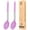 PURPLE, variant on Bundlepro Pack of 2 Silicone Cooking Spoons,Non-Stick Basting Slot and Solid Kitchen Utensils,Black