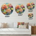 thumbnail image 4 of Designart "Coral Hydrangea curious" Floral Oversized Wall Clock, 4 of 6