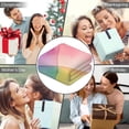thumbnail image 5 of Wearable Blanket,Colorful Watercolor Stripe Pattern Hooded Wearable Flannel Blanket for Adults & Teens,Winter Poncho Shawl Wrap Cape Cozy Anti-Pill,50"x60", 5 of 5