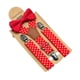 thumbnail image 3 of Conjunto de tirantes y pajarita para niños, accesorios de ropa portátiles, tirantes en forma de Y resistentes para Rojo, 3 of 9