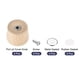 thumbnail image 3 of Universal Olla Tapa Perilla, Madera Reemplazo Perilla 41x34mm para Sartén Olla Cubierta Tapa, Paquete de 4, 3 of 5