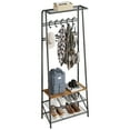 thumbnail image 3 of Ourlova Coat Rack, Hall Tree with Shoe Bench for Entryway,Rustic Brown, 3 of 6