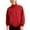 Red, variant on Men's Lightweight Full Zip Stand Collar Casual Bomber Jacket with Elastic Cuffs and Hem for Everyday Wear Black L