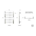 thumbnail image 2 of Tahoe 07 Towel Warmer, Black Hardwired, 7 bars, 2 of 3
