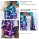thumbnail image 3 of Túnica A Cuadros Para Mujer, Camisas A Cuadros Para Mujer, Blusa A Cuadros Para Mujer, Camisa A Cuadros De Manga Larga, Camisas A Cuadros Para Mujer, Camisa A Cuadros Para Mujer, ANGGREK Púrpura Azul M, 3 of 4