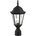 thumbnail image 6 of 1 Light TBK Outdoor Post Lantern Pendant Lighting Fixture with Clear Water Glass Shade backed with Cast Aluminum material for patio, front porch, entryway and more, 6 of 6