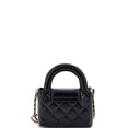 thumbnail image 3 of Pre-Owned Kelly Top Handle Shopping Bag Quilted Shiny Aged Calfskin Nano By Rebag, 3 of 6