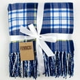 thumbnail image 4 of Fennco Styles Cozy Plaid Design Throw Blanket with Tassels - 50" W x 60" L, 4 of 4