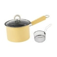 thumbnail image 1 of veasfak Deep Frying Pot Cooking Pot Fryer for Kitchen Camping Japanese Tempura Chips Yellow, 1 of 9