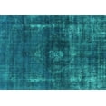 thumbnail image 1 of Ahgly Company Indoor Rectangle Oriental Turquoise Blue Industrial Area Rugs, 2' x 5', 1 of 4