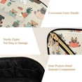 thumbnail image 5 of FORMRS Makeup Bag Travel Cosmetic Organizer for Women Fold Flat Zipper Pouch with Handle, Cartoon Dog Reading Pattern, 5 of 8