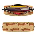 thumbnail image 2 of Easygdp Dachshund Dog Puppy para Estuche de Lápices de Cuero, Estuche de Papelería de Cuero, Estuche de Gran Capacidad con Cremallera, 2 of 7