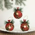 thumbnail image 1 of Juego de 3 Bolas de Navidad Colgantes Hot6sl Adornos Decorativos Irrompibles para Árbol de Navidad 80 Mm, 1 of 3