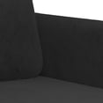 thumbnail image 4 of vidaXL 2-Seater Sofa Black 140 cm Velvet, 4 of 5