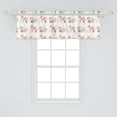 thumbnail image 2 of Ambesonne Floral Window Valance, Romantic Bouquet of Lilies, 54" X 18", Olive Green Pale Pink, 2 of 3