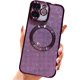 thumbnail image 1 of Funda magnética con purpurina para iPhone 11 de 6.1", compatible con Magsafe. Preciosa funda transparente con acabado brillante, protector de lente de cámara completo, antiarañazos y a prueba de, 1 of 8