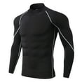thumbnail image 1 of Camiseta ajustada de entrenamiento para correr para hombre, blusa de traje de Fitness de secado rápido de manga larga para deportes al aire libre Pompotops  oipoqjl53006, 1 of 5