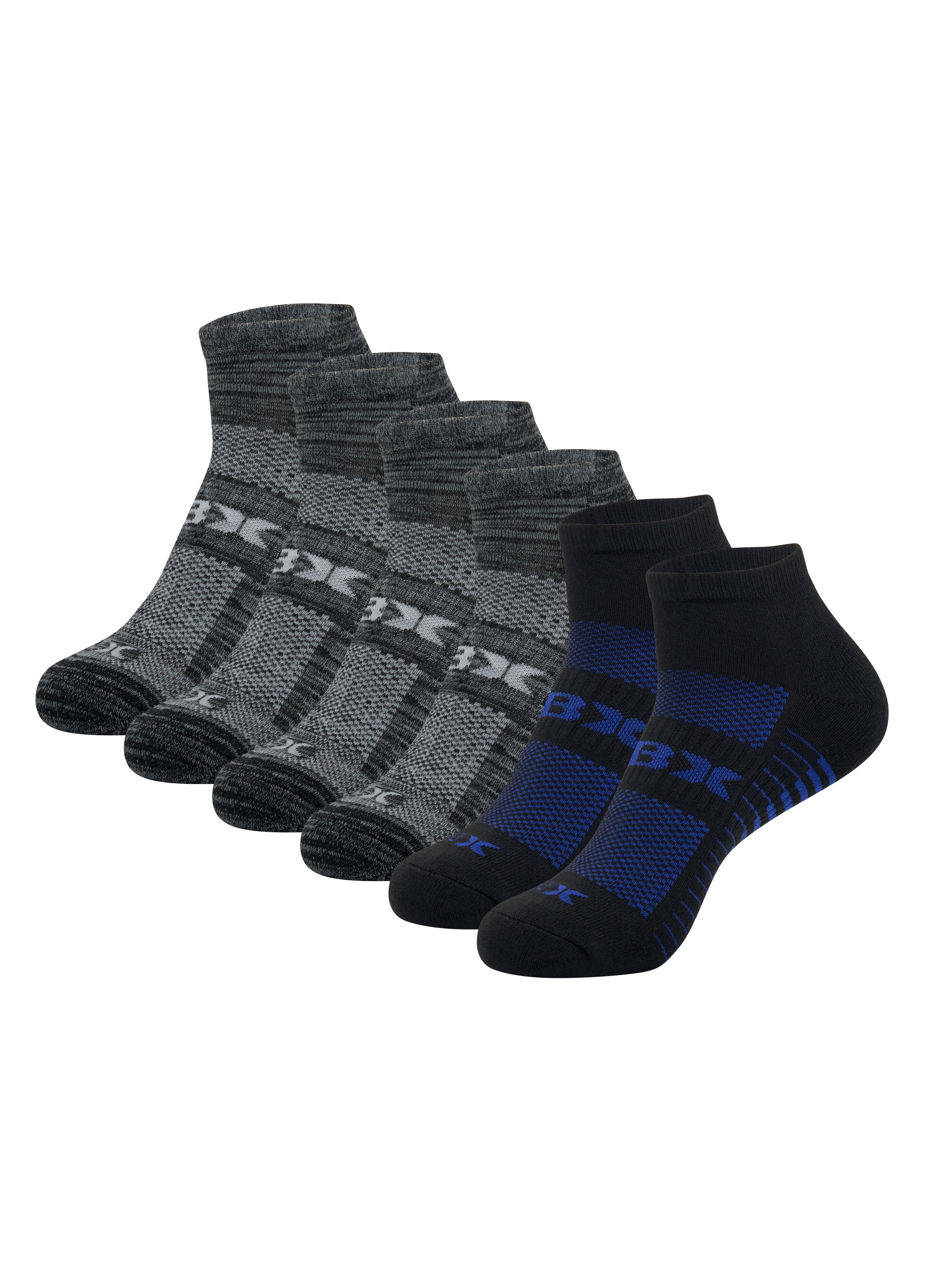 RBX Active Men's Moisture Wicking Cushioned Low Cut Ankle Sneaker Socks ...