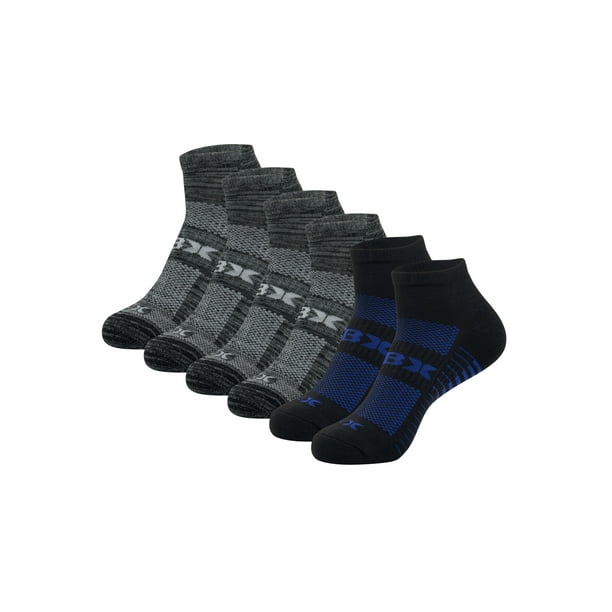RBX Active Men's Moisture Wicking Cushioned Low Cut Ankle Sneaker Socks