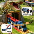 thumbnail image 4 of Carsky Dinosaur Train Track Playset, 144PCS Railway Set with 6 Dinosaur Figures, Various DIY Track, Educational Dino Christmas Toy Gift for Boys and Girls Ages 3+, 4 of 7
