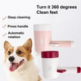 thumbnail image 2 of Feierber Pet Foot Washer Cleaning Brush Cup with Ergonomic Handle No Battery Required Portable Automatic Dog Paw Cleaner, 2 of 7