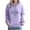 Purple, variant on Plebaso Womens Hooded Sweatshirts Long Sleeve Hoodies with Pocket Casual Comfortable Pullover for Women
