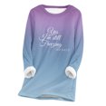 thumbnail image 2 of DPTALR Women's Large Loose Raglan Top Thickened And Velvet Lamb Wool Warm Underlay, 2 of 3