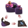 thumbnail image 2 of Puff Cama Individual 2 en 1 con Taburete Baggy Morado 100 x 180 cm Baggy Puff Baggy 2 Bed Individual Purple 100 x 180 cm, 2 of 3