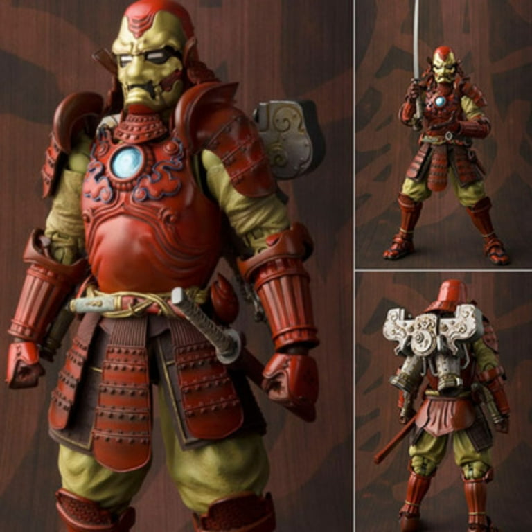 ZapZest Iron Hero Man Statues, Japanese Samurai Style Iron
