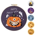 thumbnail image 3 of EIMELI Halloween Decorations Wood Signs Pumpkin Dwarf Table Centerpiece Halloween Table Decor for Home Living Room Decor, 3 of 5