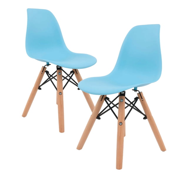 Set de 2 sillas Infantiles Baby Gaon Diseño Eames Etapa preescolar azul GN-KEC01