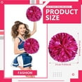 thumbnail image 2 of LINLIN Cheer Pom Pom, Cheerleading Pom Poms, Premium Metallic Pom Poms Set Cheering Hand Flowers Handle Dance Pom Poms Cheering Squad Pompoms for Football Basketball Cheers, 2 of 7