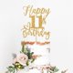 thumbnail image 2 of Cake topper Yotawebery para 11.º cumpleaños, dorado con brillo, 18 x 12 cm, 2 of 7