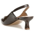 thumbnail image 5 of Journee Womens Paulina Kitten Heel Sling Back Pointed Toe Pumps, Widths Available, 5 of 9