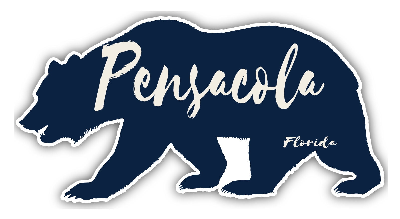 Pensacola Florida Souvenir 4-Inch Vinyl Decal Sticker Bear Design -  Walmart.com