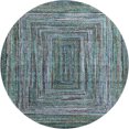 thumbnail image 2 of Addison Rugs Mayfield Premium Machine Washable Transitional Geometric Teal Round Rug, 8' x 8', 2 of 6